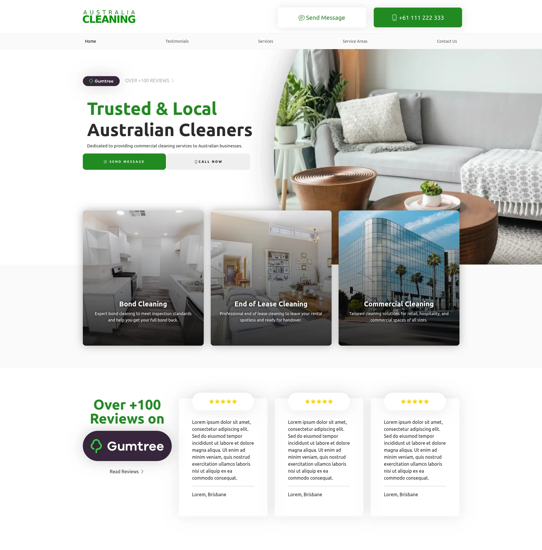 Landscaper website design example in Brisbane